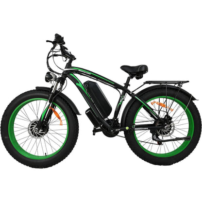 2000W Motor Electric Bike Adults - 31 MPH Electric Bike With 26 Inches Fat Tire 20AH Removable Battery, Hydraulic Disc Brake 21 Speed