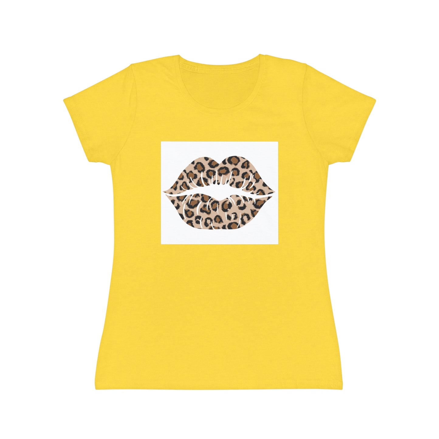 Women's Iconic Leopard Print Kiss T-Shirt