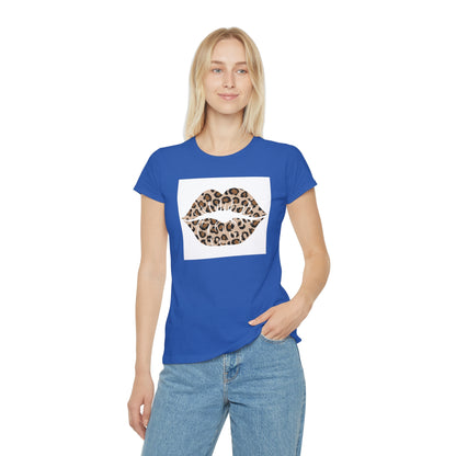 Women's Iconic Leopard Print Kiss T-Shirt