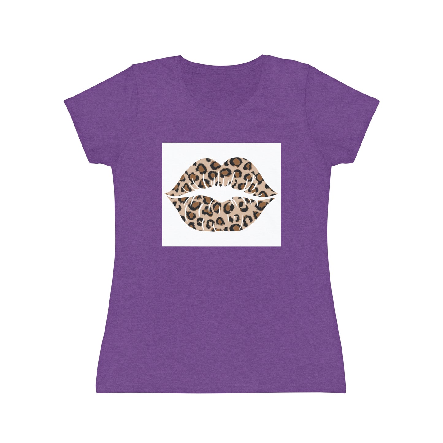 Women's Iconic Leopard Print Kiss T-Shirt