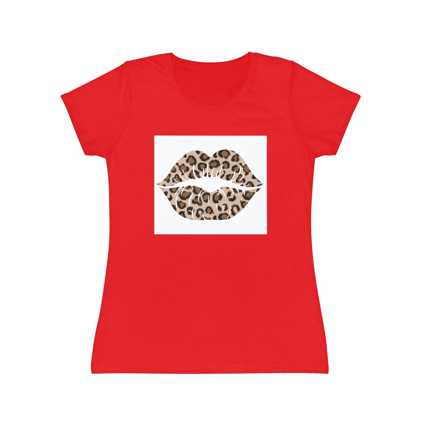 Women's Iconic Leopard Print Kiss T-Shirt