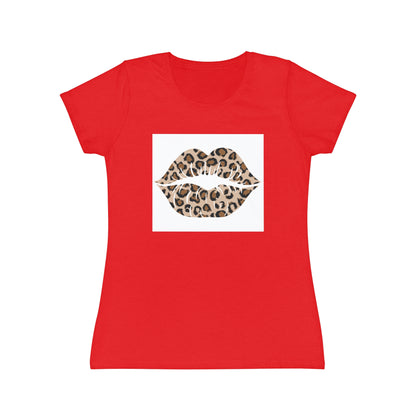 Women's Iconic Leopard Print Kiss T-Shirt