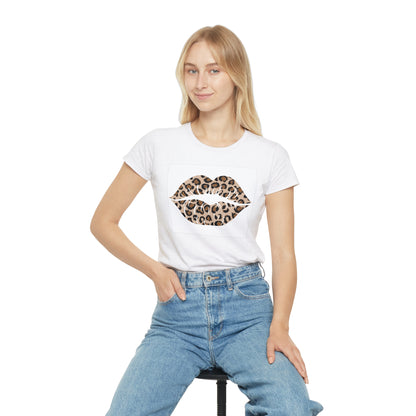 Women's Iconic Leopard Print Kiss T-Shirt