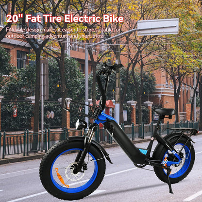 500W Motor Electric Bike For Adults, 20 X 4 Inches Fat Tire Bike,  7 Speed 48V 25MPH Removable Battery Mountain E-Bike