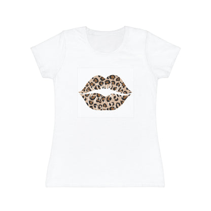 Women's Iconic Leopard Print Kiss T-Shirt