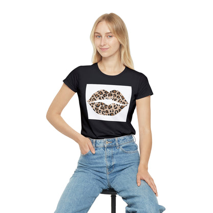 Women's Iconic Leopard Print Kiss T-Shirt