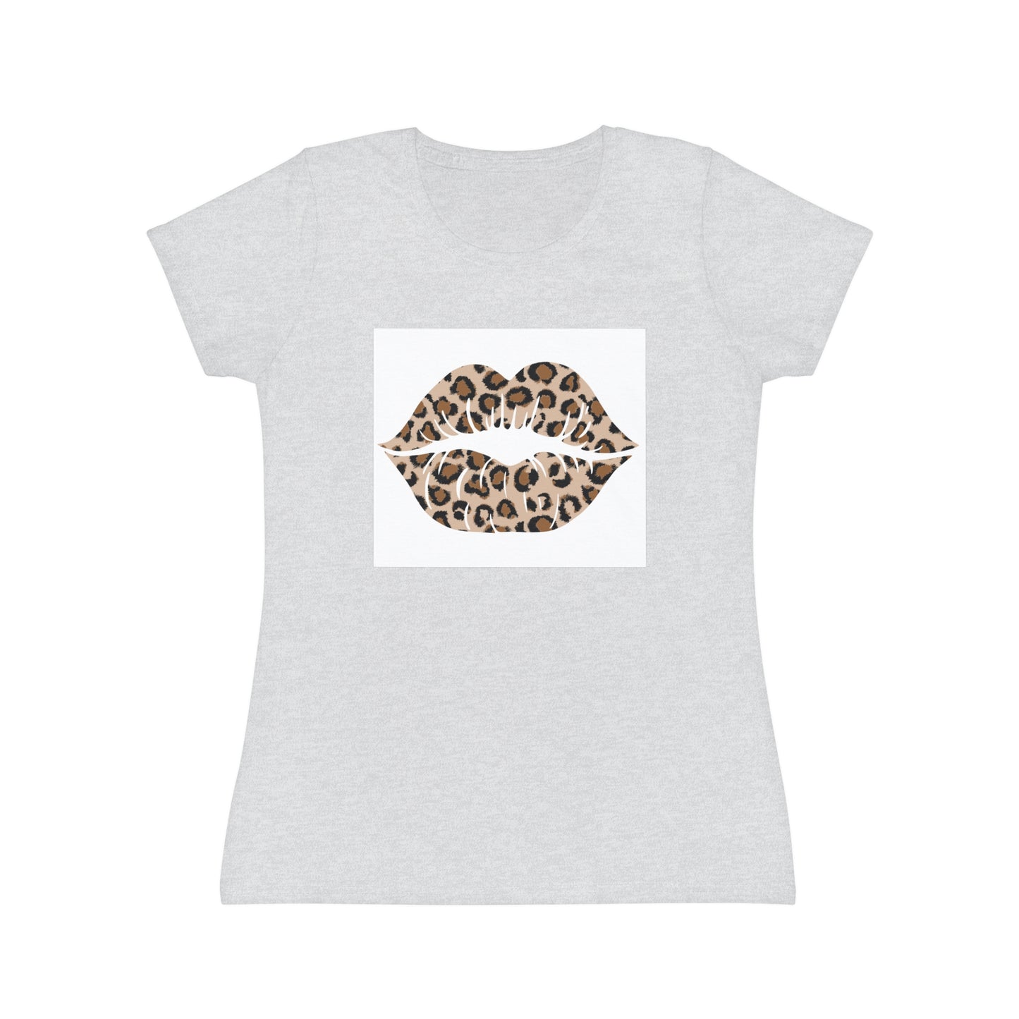 Women's Iconic Leopard Print Kiss T-Shirt