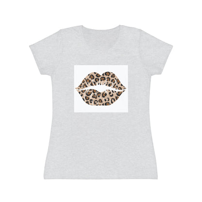 Women's Iconic Leopard Print Kiss T-Shirt