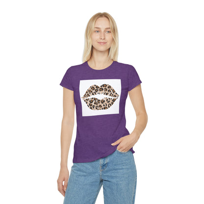 Women's Iconic Leopard Print Kiss T-Shirt