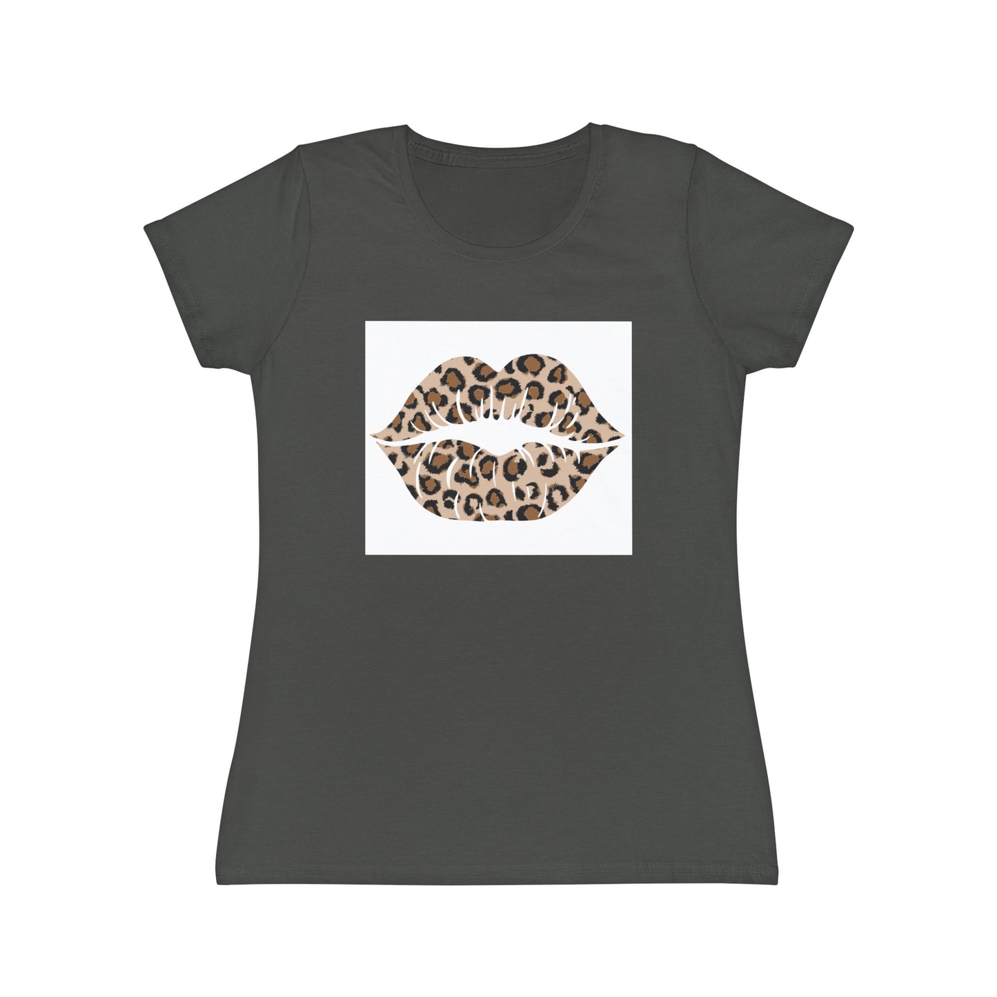 Women's Iconic Leopard Print Kiss T-Shirt