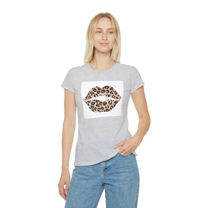 Women's Iconic Leopard Print Kiss T-Shirt