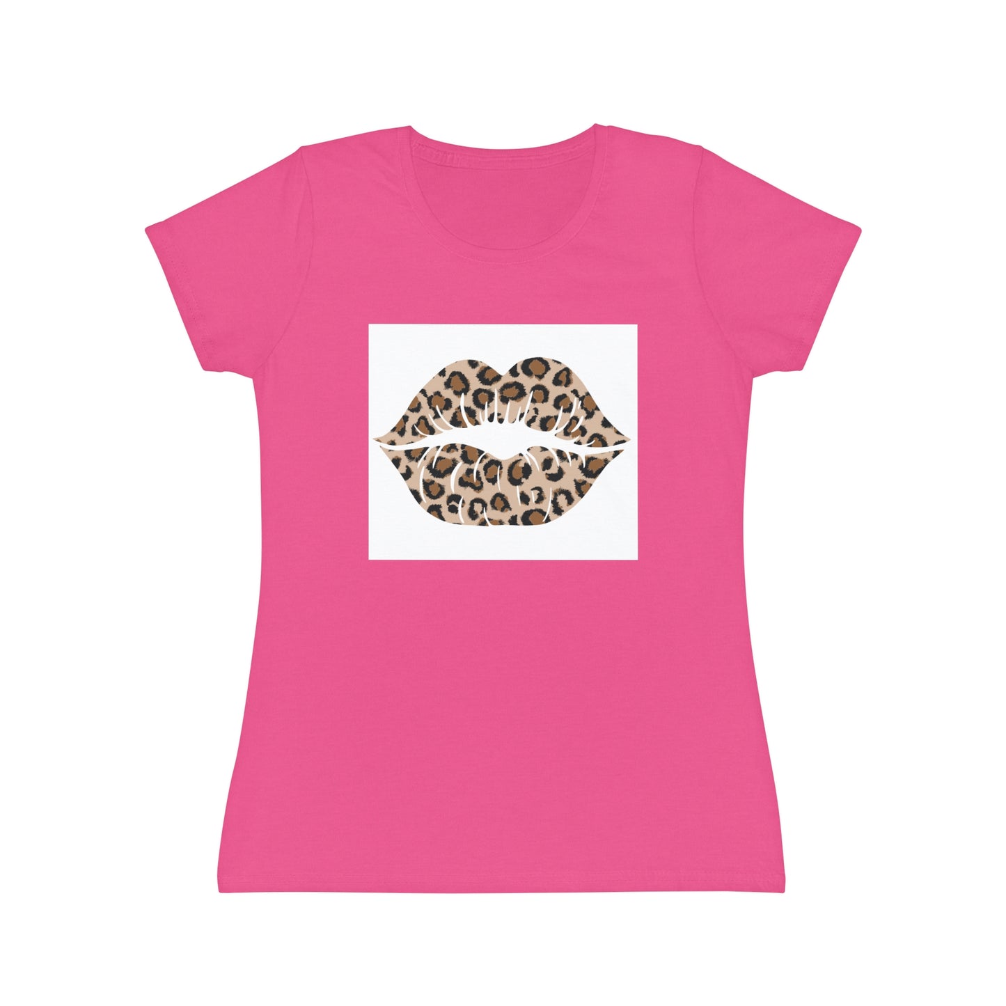 Women's Iconic Leopard Print Kiss T-Shirt