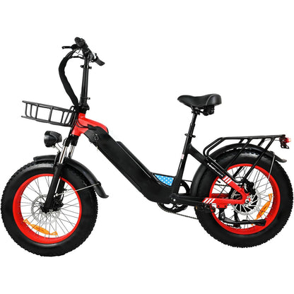 500W Motor Electric Bike For Adults, 20 X 4 Inches Fat Tire Bike,  7 Speed 48V 25MPH Removable Battery Mountain E-Bike