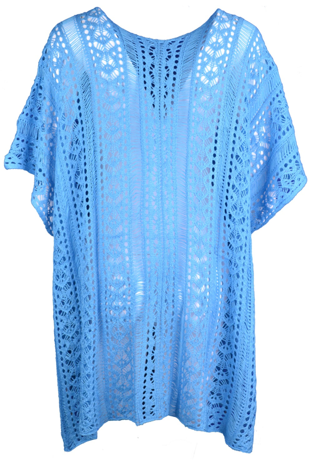 Cutout V-Neck Cover-Up with Tassel