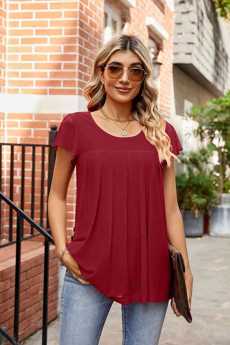 Round Neck Short Sleeve Tee