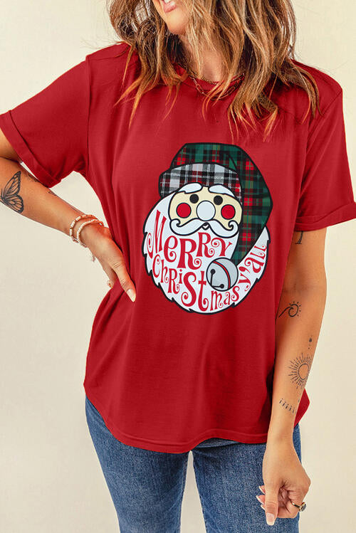 Santa Graphic Short Sleeve T-Shirt