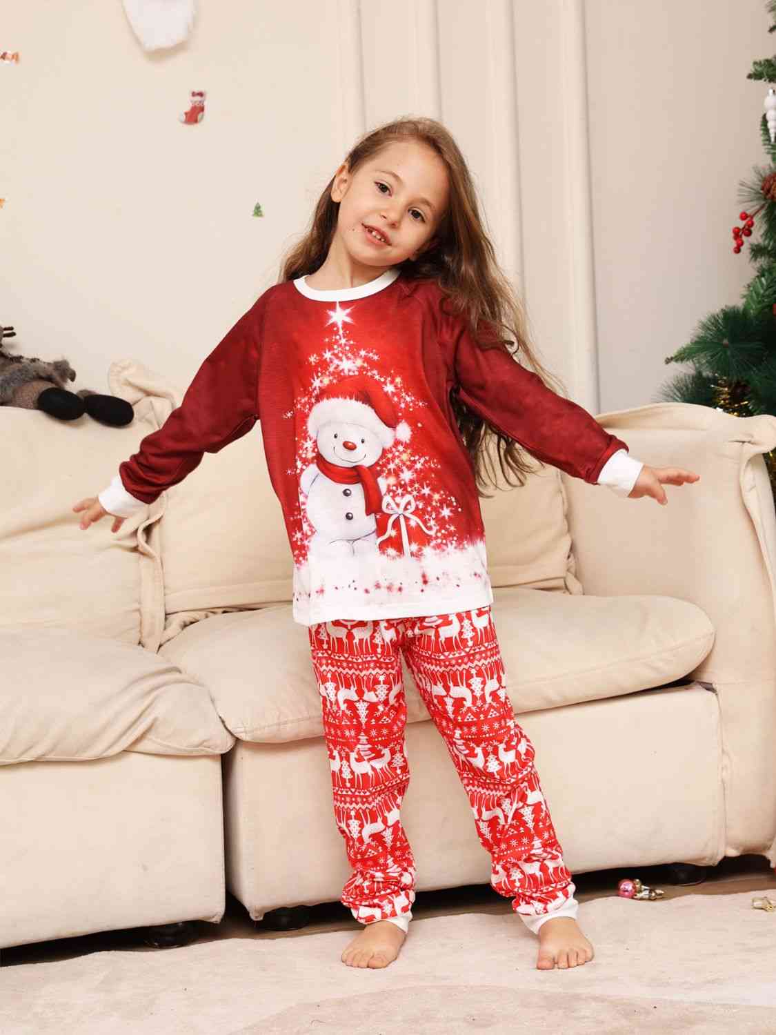 Snowman Top and Pants Set