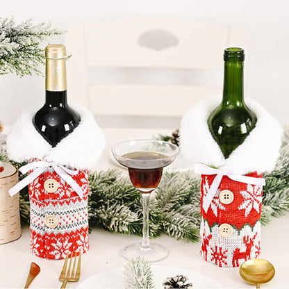 Snowflake Wine Bottle Cover